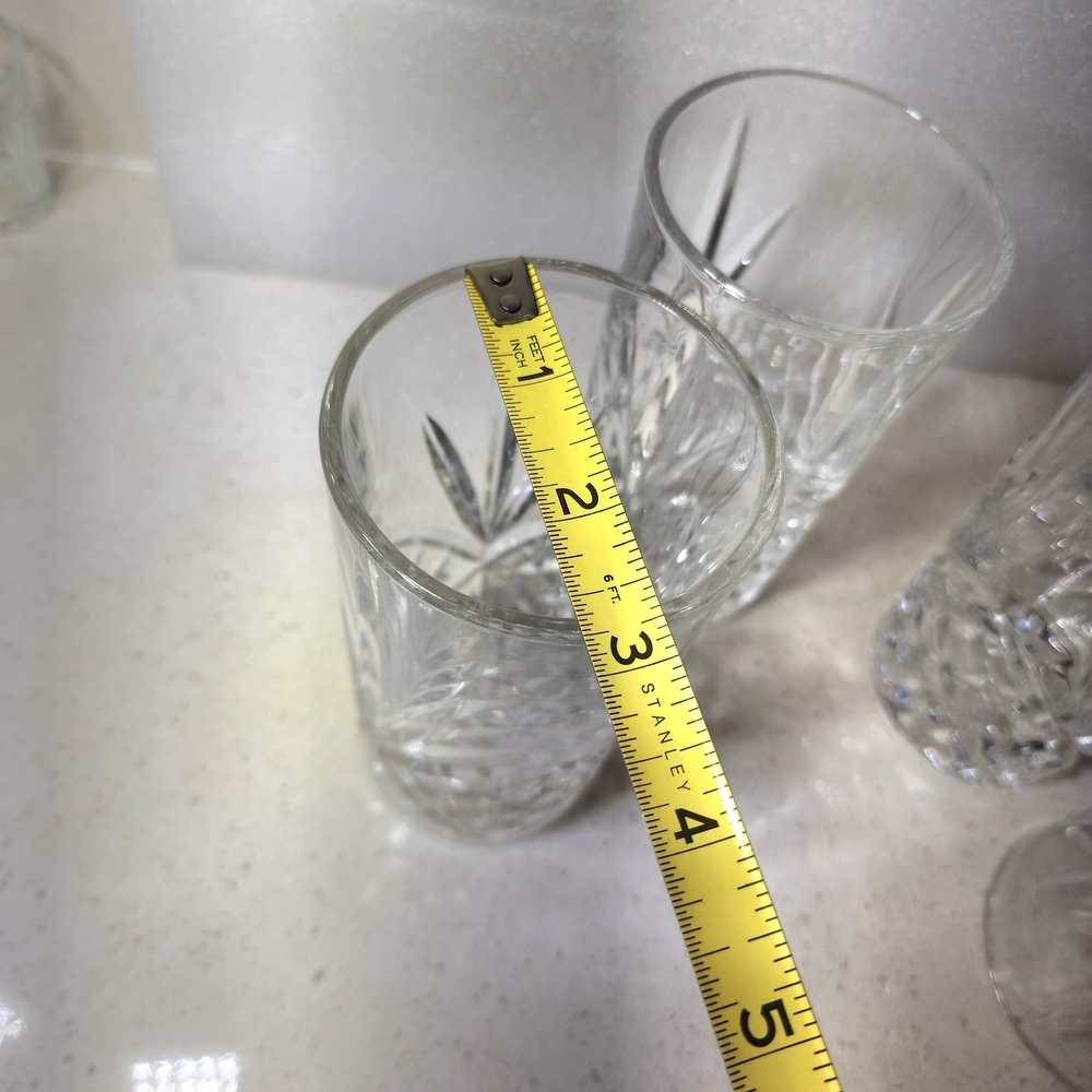 Set Of 4 Godinger Dublin Crystal Glass Set - Picture 7 of 9